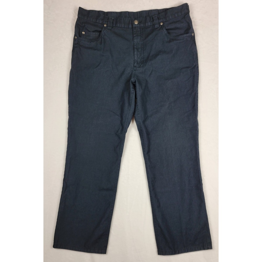 Tom James Holland & Sherry Casual 5 Pocket‎ Cotton Pants 36x29 Black Handmade PA